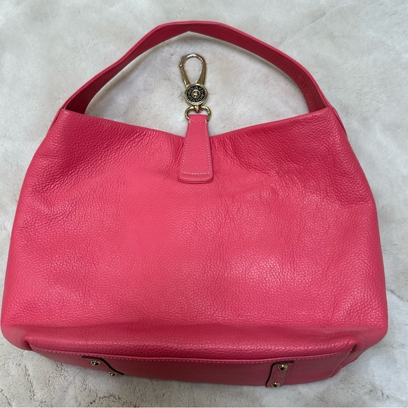 DOONEY & BOURKE Pebble Grain Logo Lock Shoulder Bag Pink - Picture 4 of 16